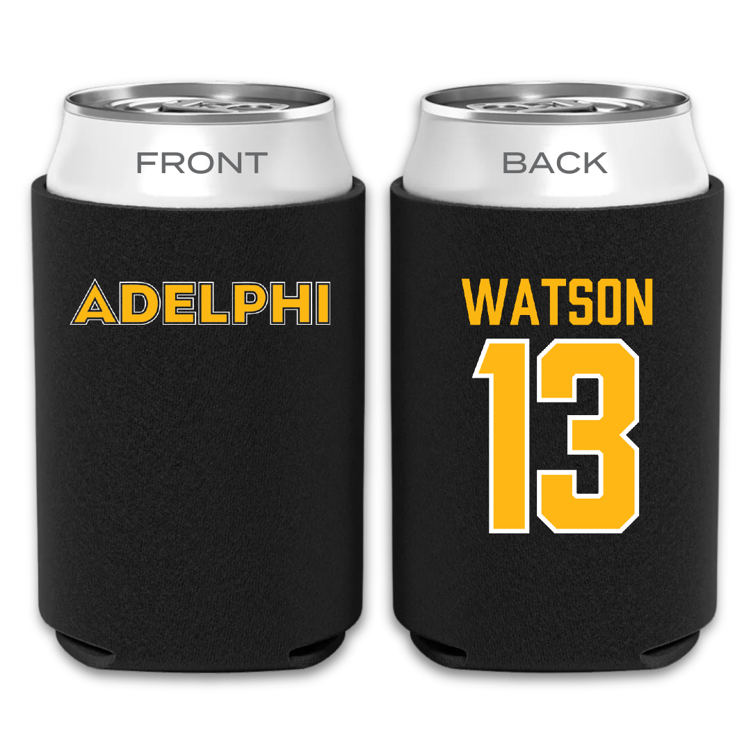 Adelphi University Soccer Black Can Cooler - #13 Andrew Watson