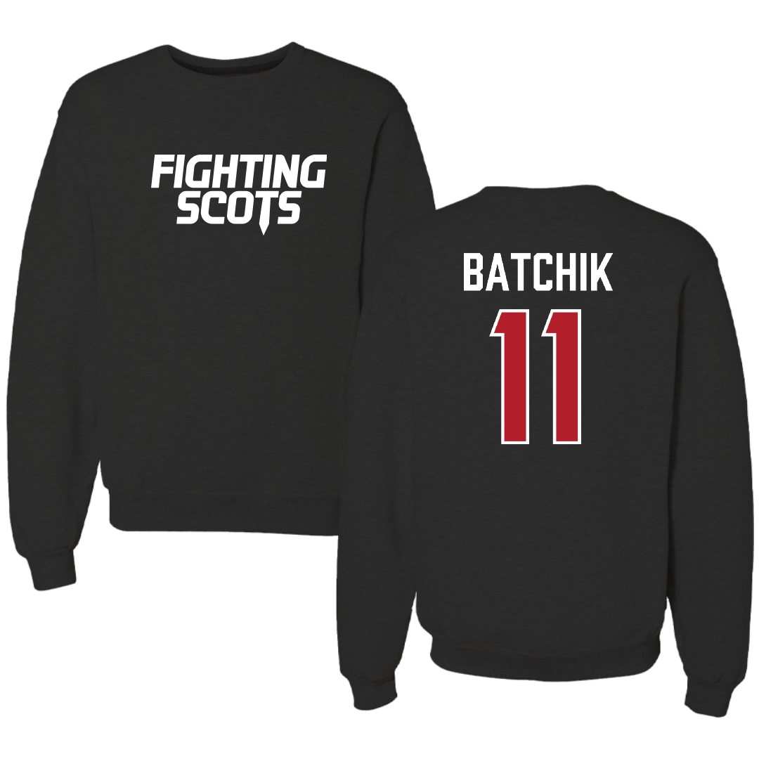 PennWest Edinboro Basketball Black Crewneck - #11 Kendal Batchik