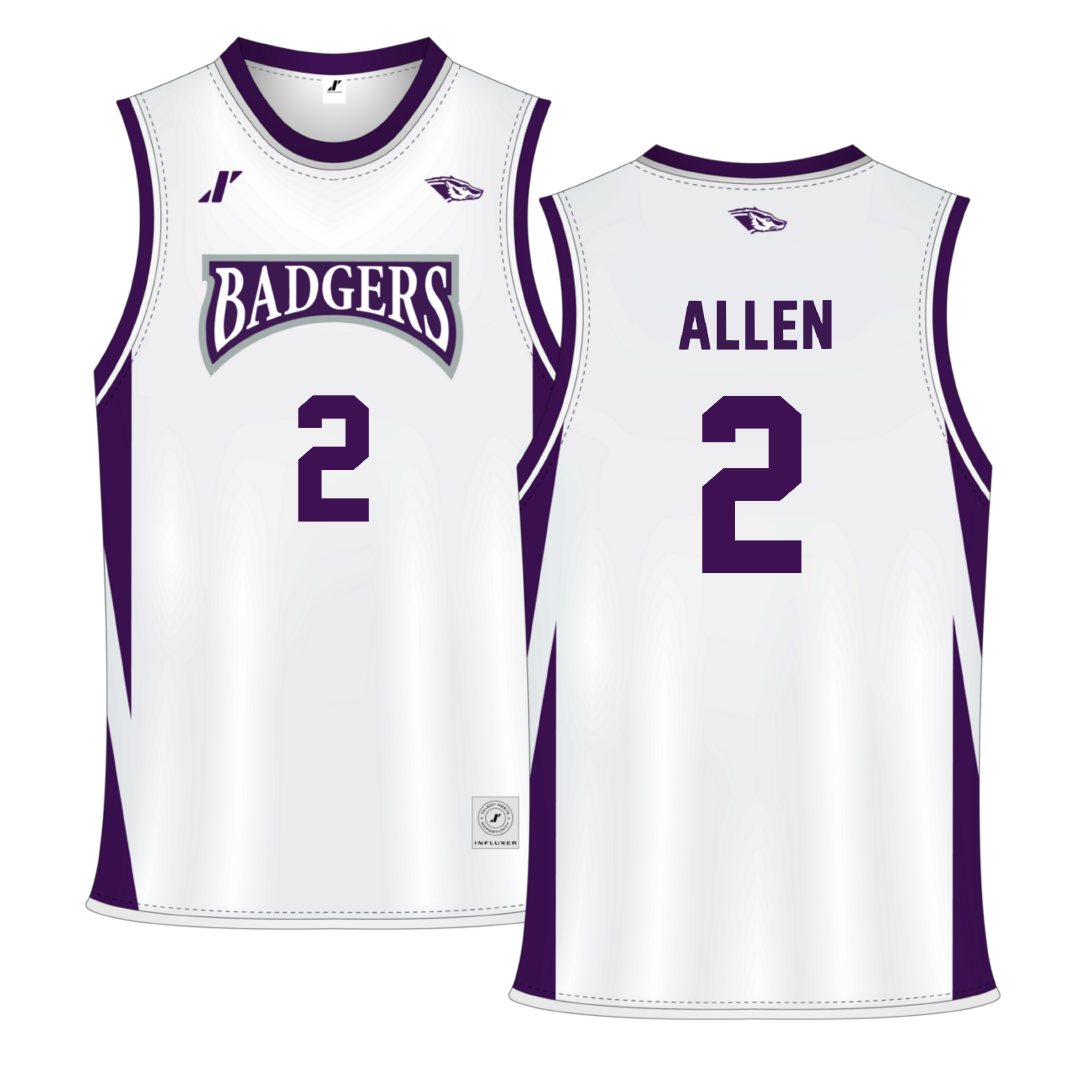 Spring Hill College White Basketball Jersey - #2 TaMyla Allen