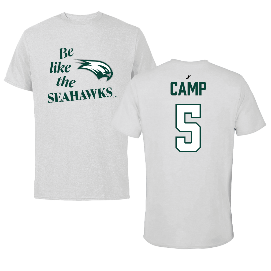 Wagner College Football Light Gray Be Like Us Performance Tee - #5 Freddie Camp