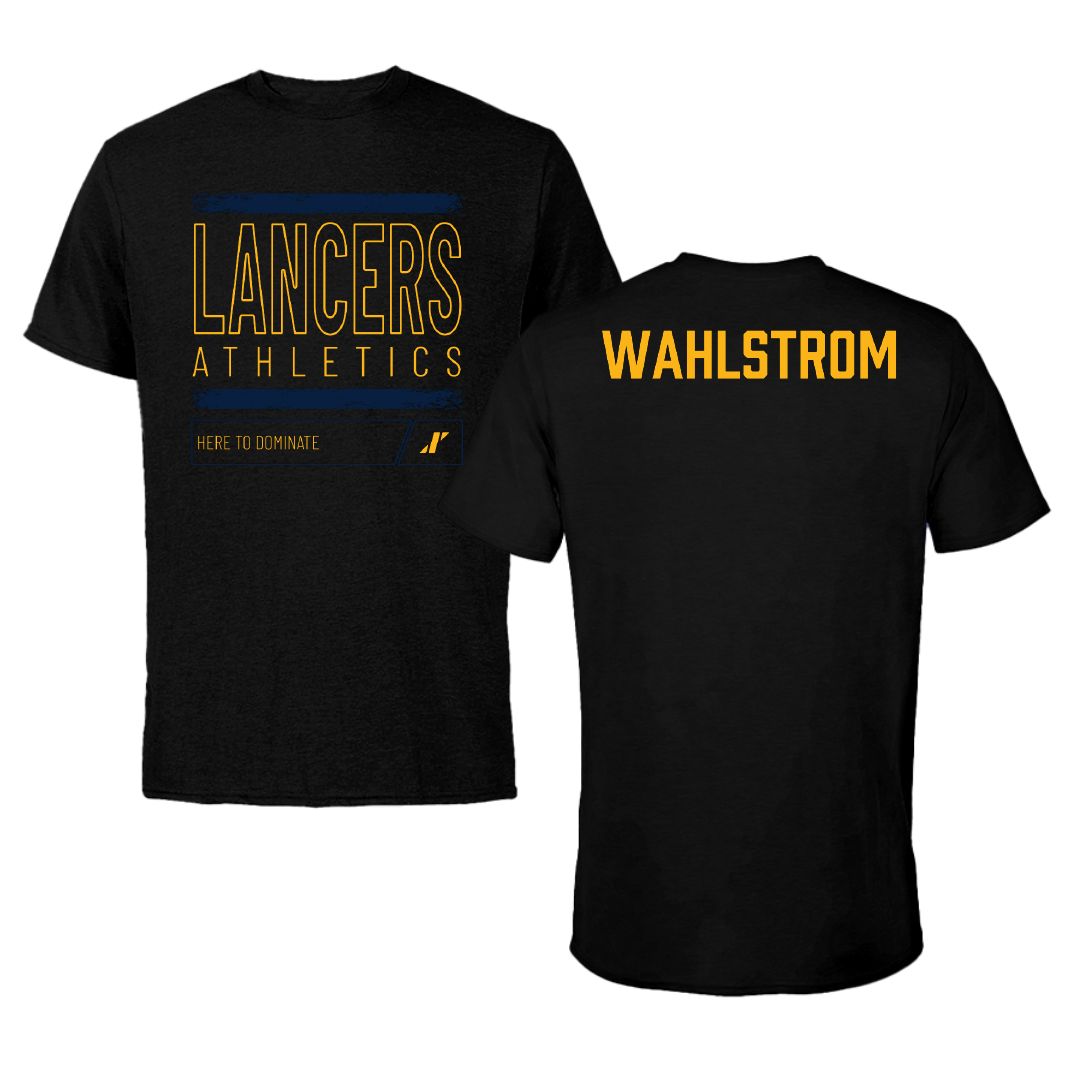 Mount Marty University TF and XC Black Dominate Performance Tee - Josey Wahlstrom