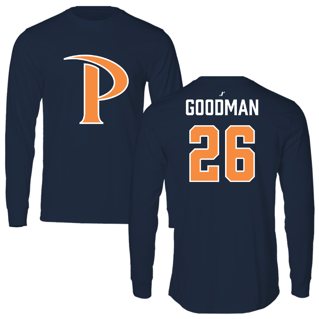 Pepperdine University Baseball Navy Performance Long Sleeve - #26 Will Goodman