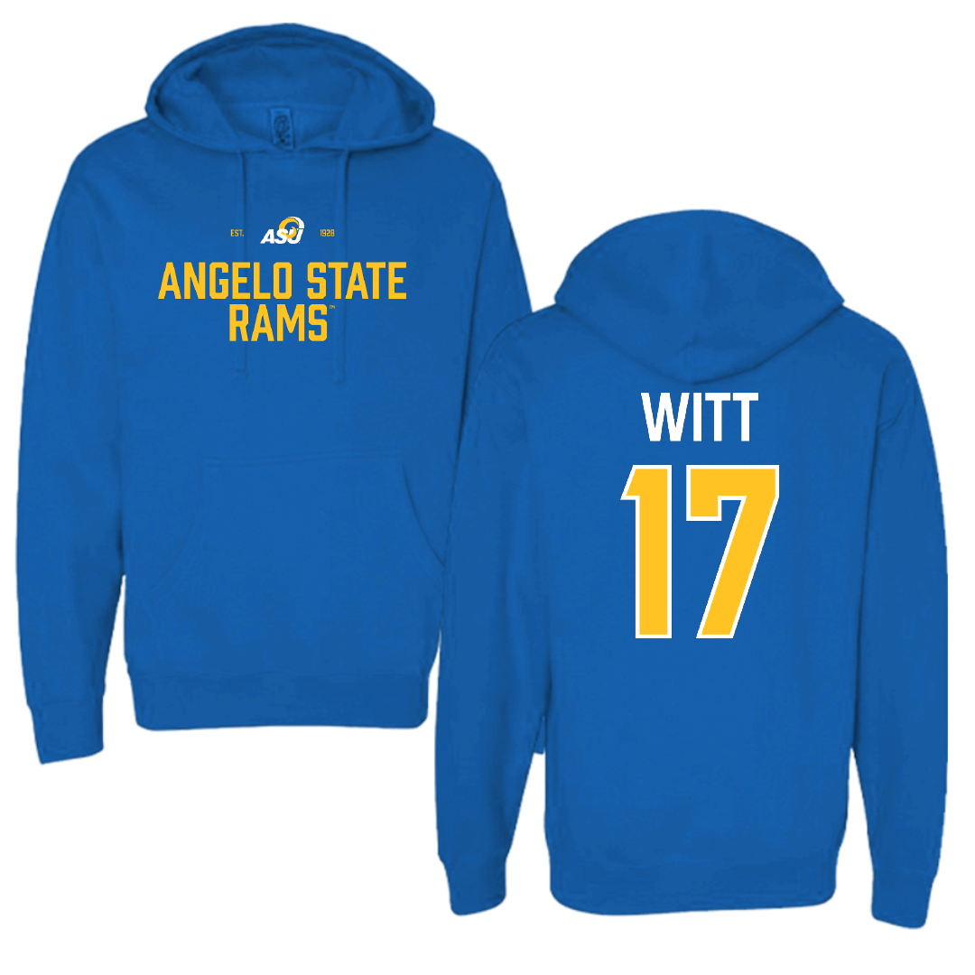 Angelo State University Volleyball (W) Blue General Hoodie - #17 Annie Witt