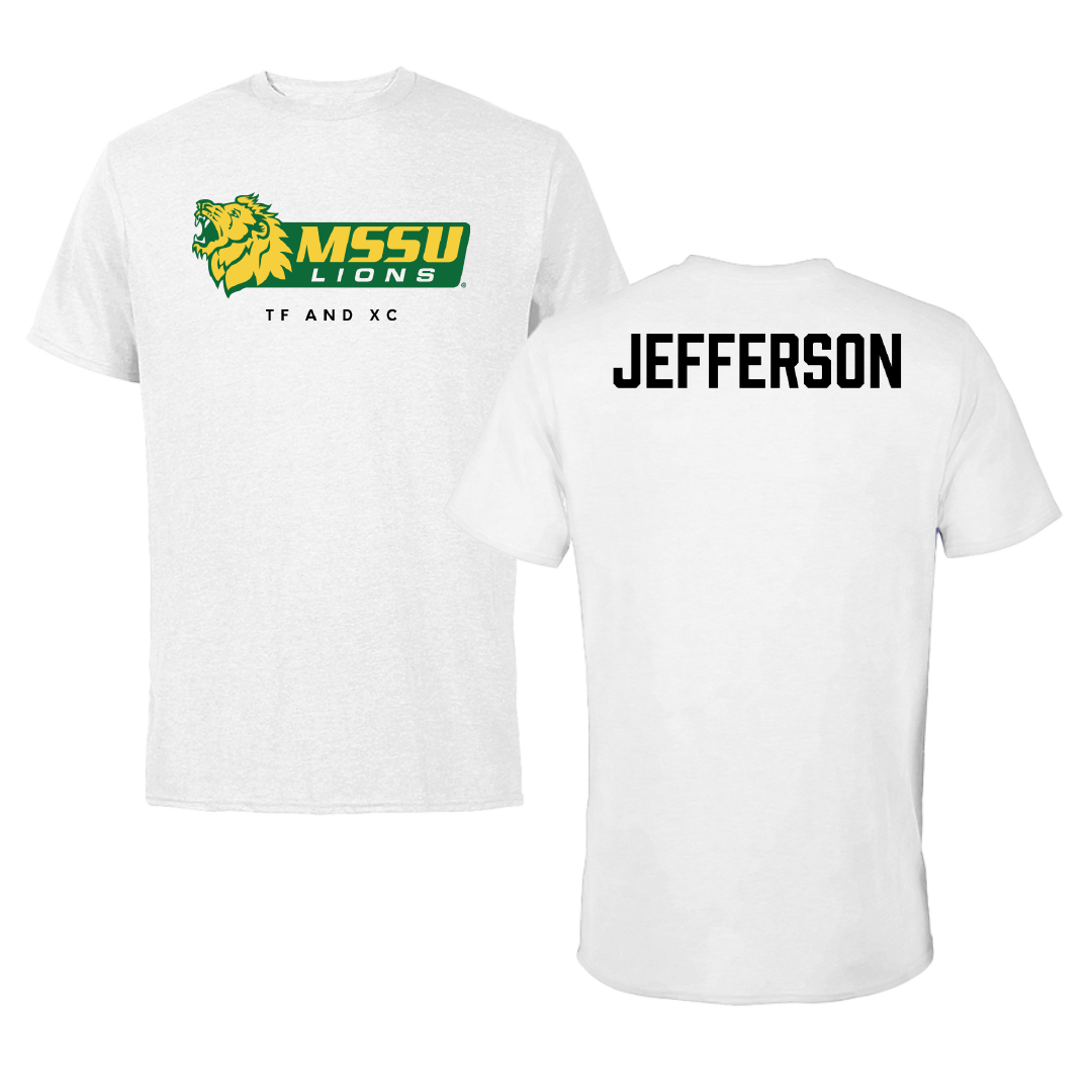 Missouri Southern State University TF and XC White Performance Tee - Phillip Jefferson