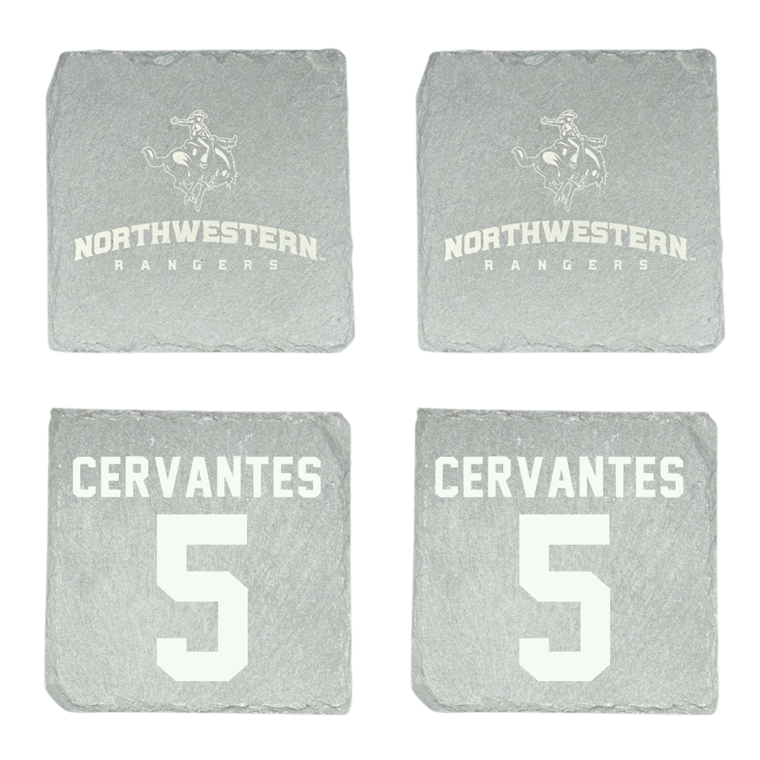 Northwestern Oklahoma State University Football Stone Coaster (4 Pack)  - #5 Jayden Cervantes