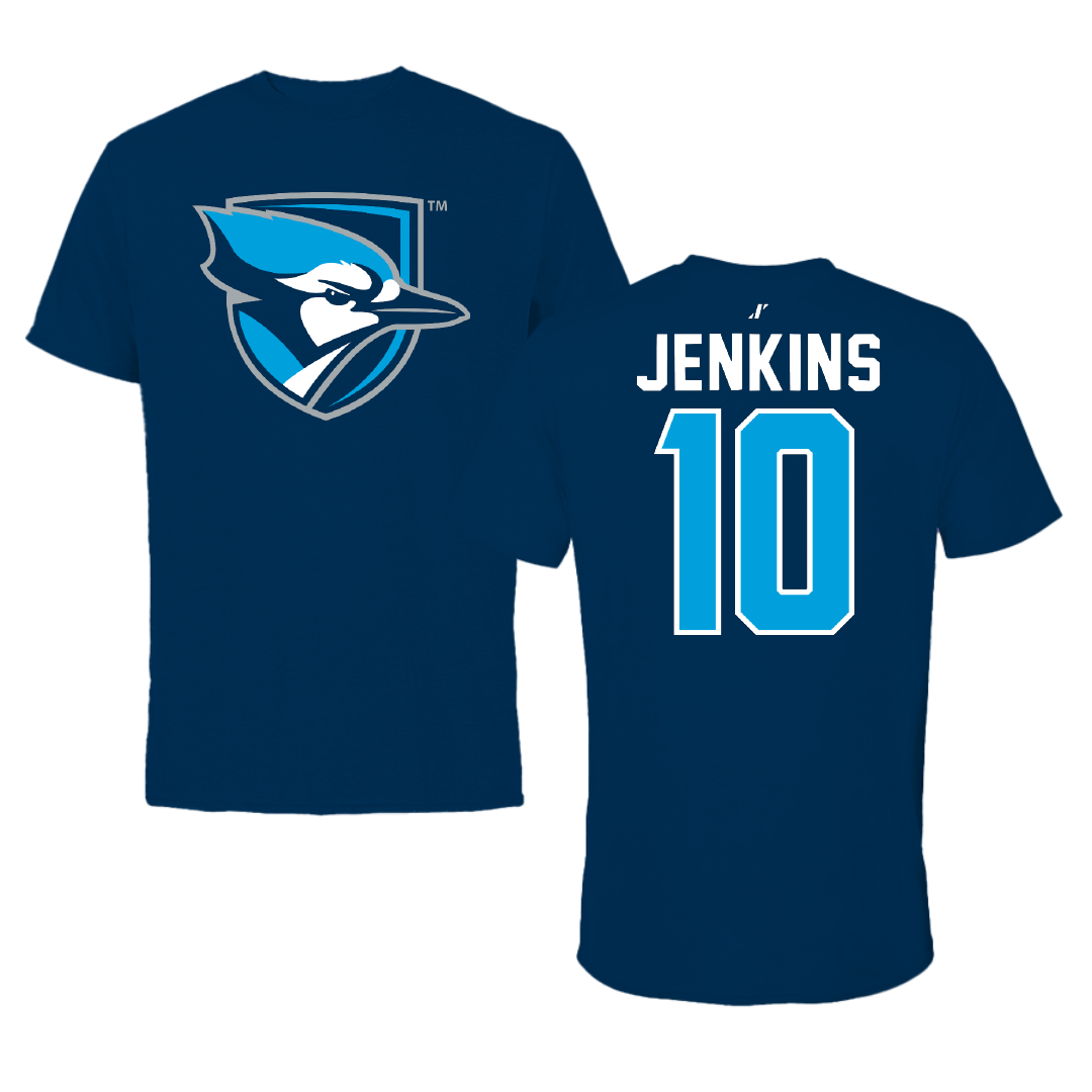 Elmhurst University Softball Navy Mascot Tee - #10 Hailee Jenkins