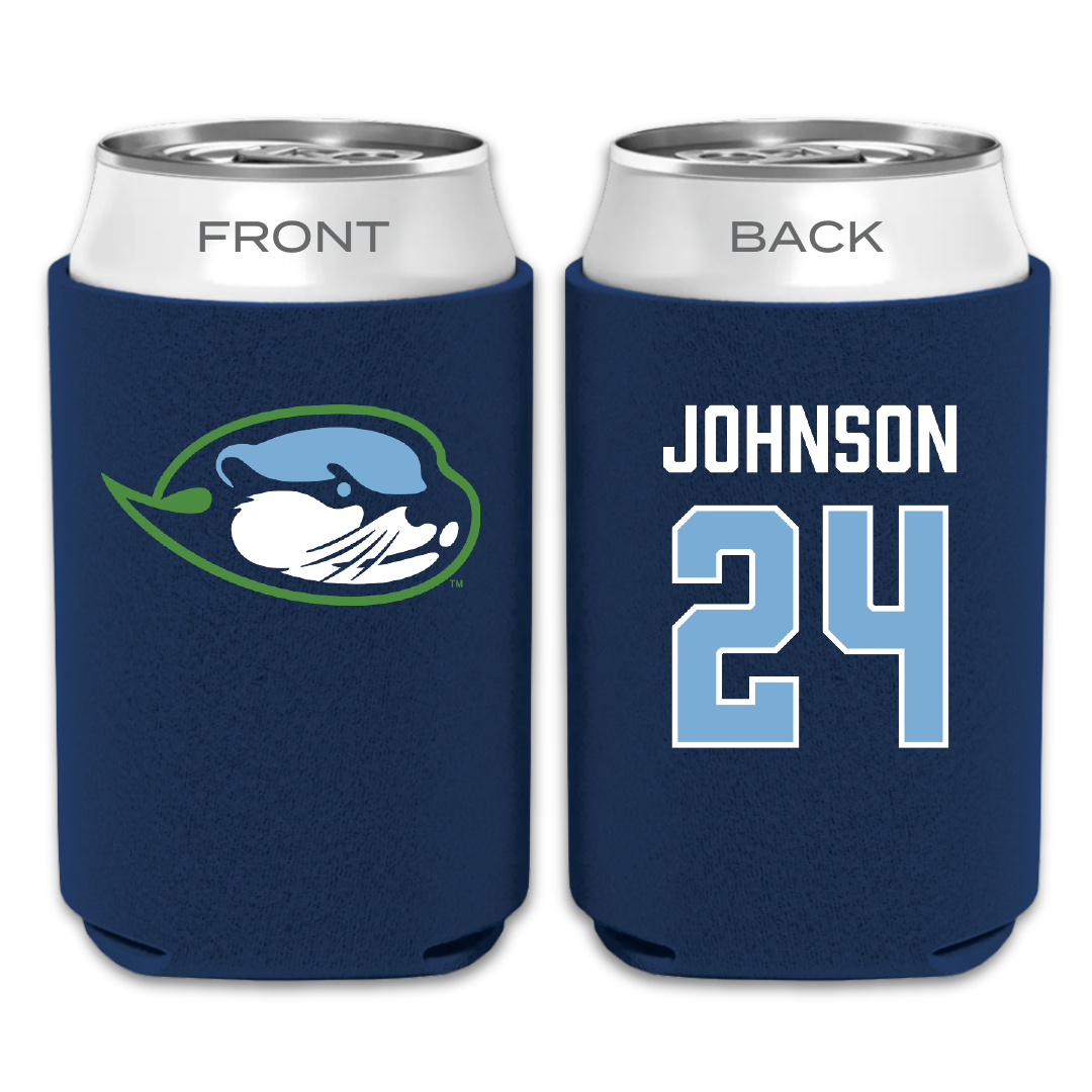 Cal State Monterey Bay Basketball Navy Can Cooler - #24 Javon Johnson
