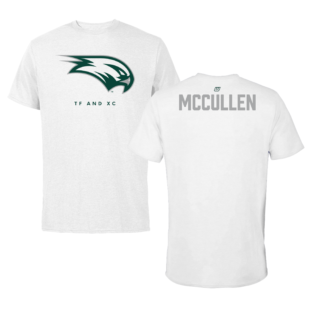 Wagner College TF and XC White Tee - Ersell McCullen