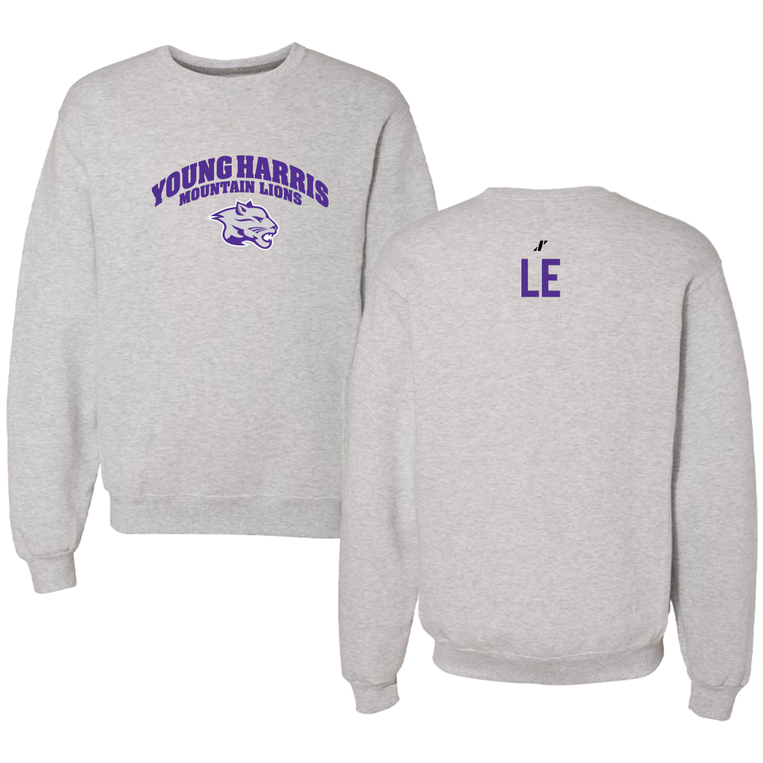 Young Harris College TF and XC Light Gray Crewneck - Christopher Le