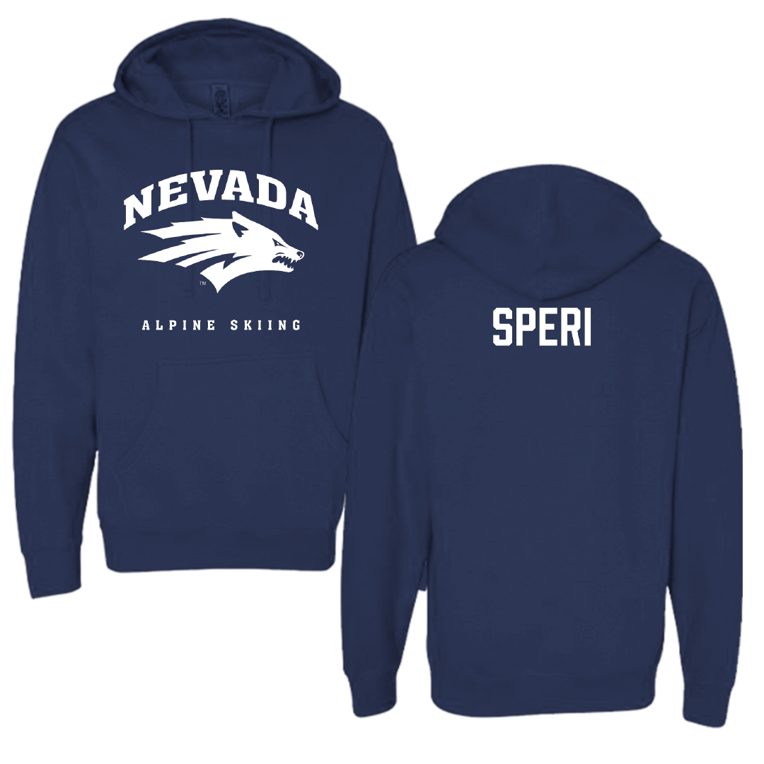 University of Nevada Alpine Skiing Navy Hoodie - Tommaso Speri