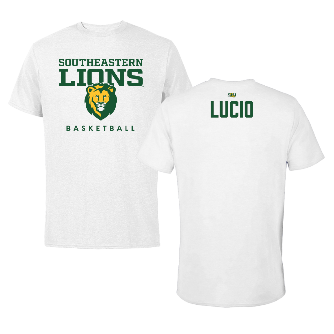 Southeastern Louisiana University Basketball White Tee - Emma Lucio