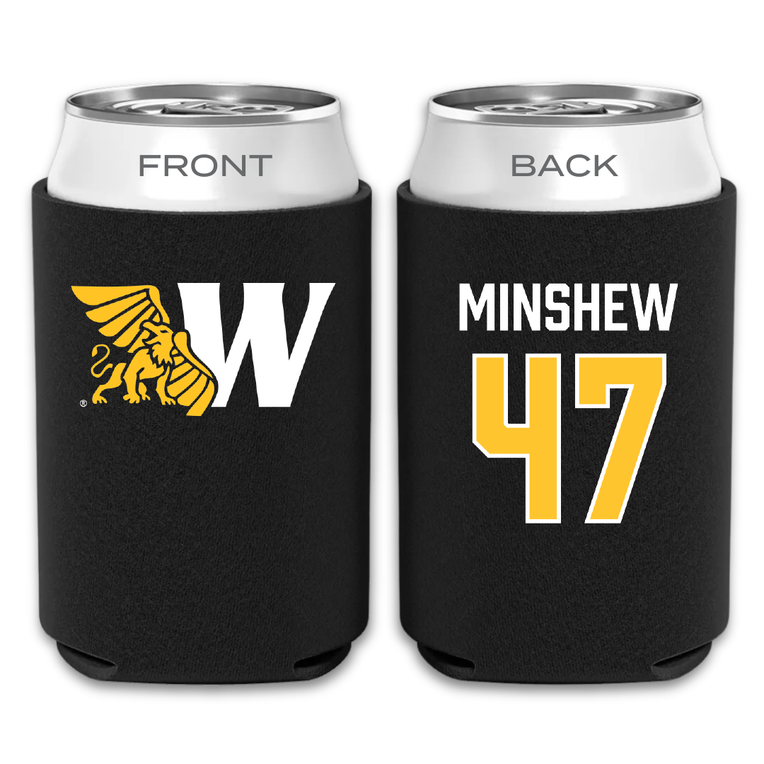 Missouri Western State University Baseball Black Can Cooler - #47 Lawson Minshew