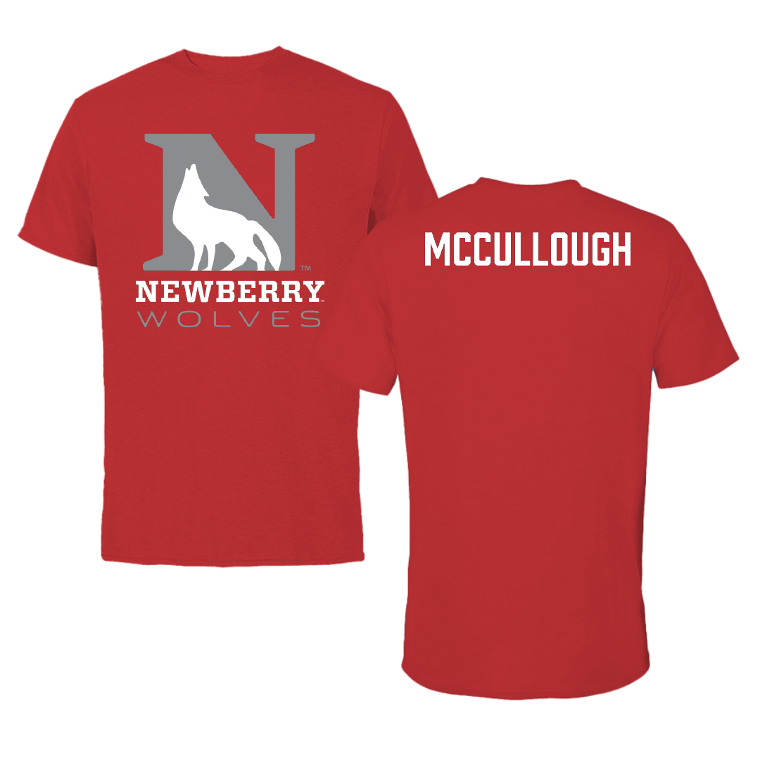 Newberry College Wrestling (M) Red Performance Tee - Hunter McCullough