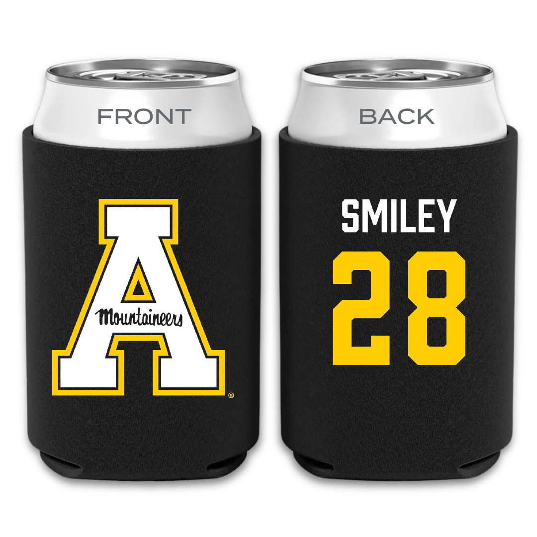 Appalachian State University Baseball Black Mountaineers Can Cooler - #28 Graham Smiley