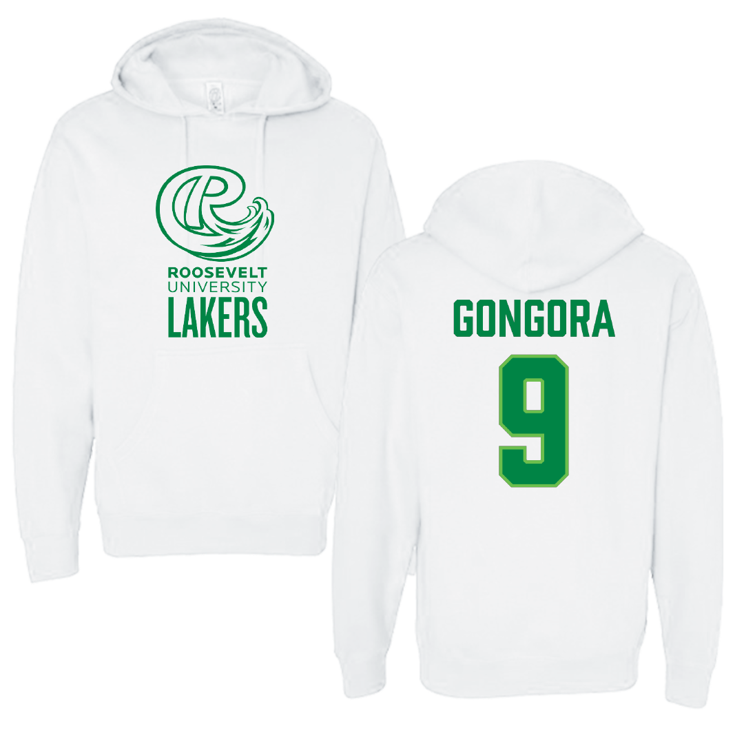 Roosevelt University Soccer White Hoodie - #9 Mayte Gongora