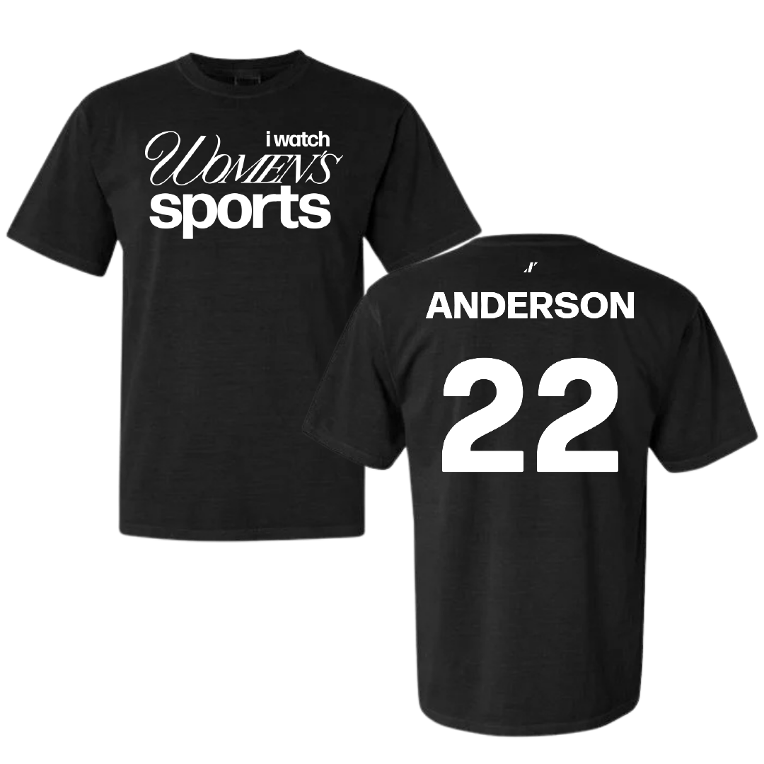 Softball Black WHM Comfort Colors Tee - #22 Andie Anderson