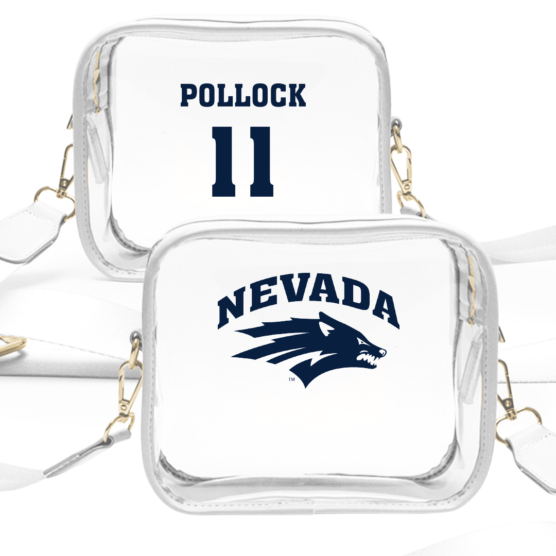 University of Nevada Baseball White Clear Stadium Bag - #11 Aiden Pollock