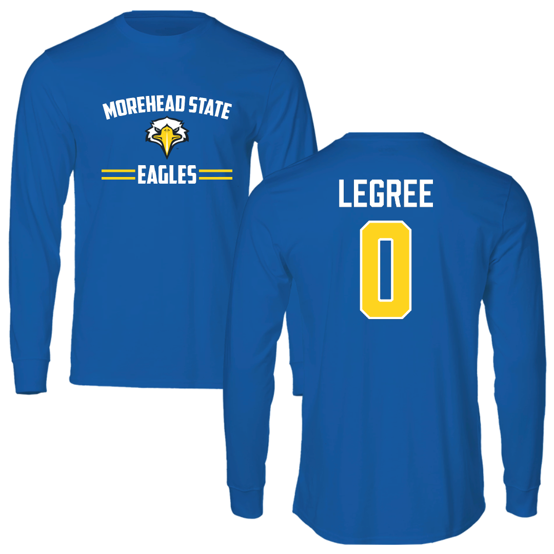 Morehead State University Basketball (M) Blue General Long Sleeve - #0 Josiah Legree