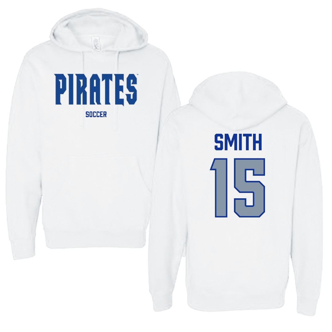 Seton Hall University Soccer (M) White Hoodie - #15 Jared Smith