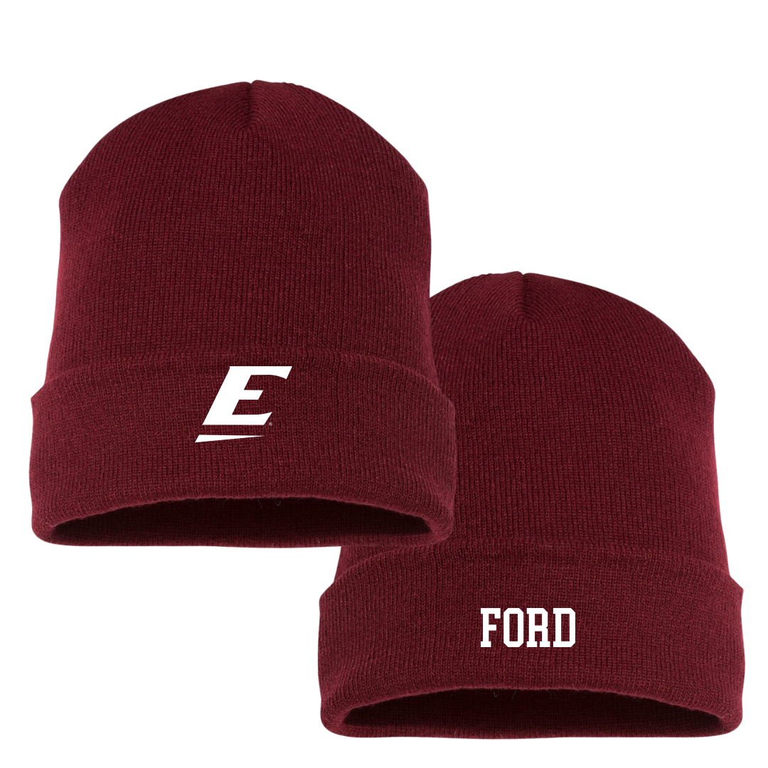 Eastern Kentucky University Football Maroon Beanie - #29 Kevin Ford