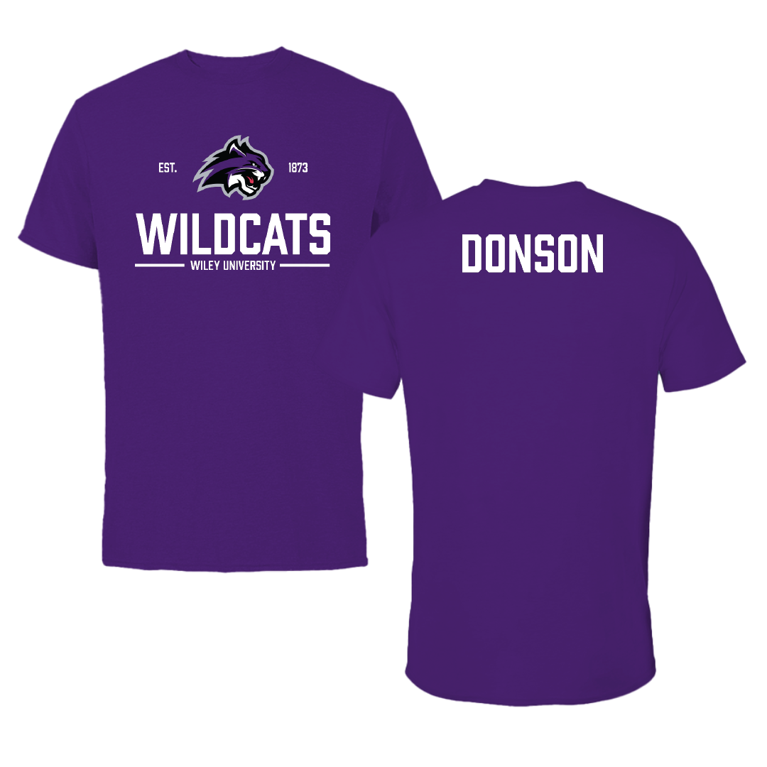Wiley University TF and XC Purple General Tee - Jaylon Donson