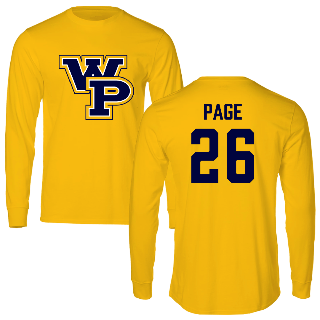 William Penn University Football Gold Performance Long Sleeve - #26 Will Page
