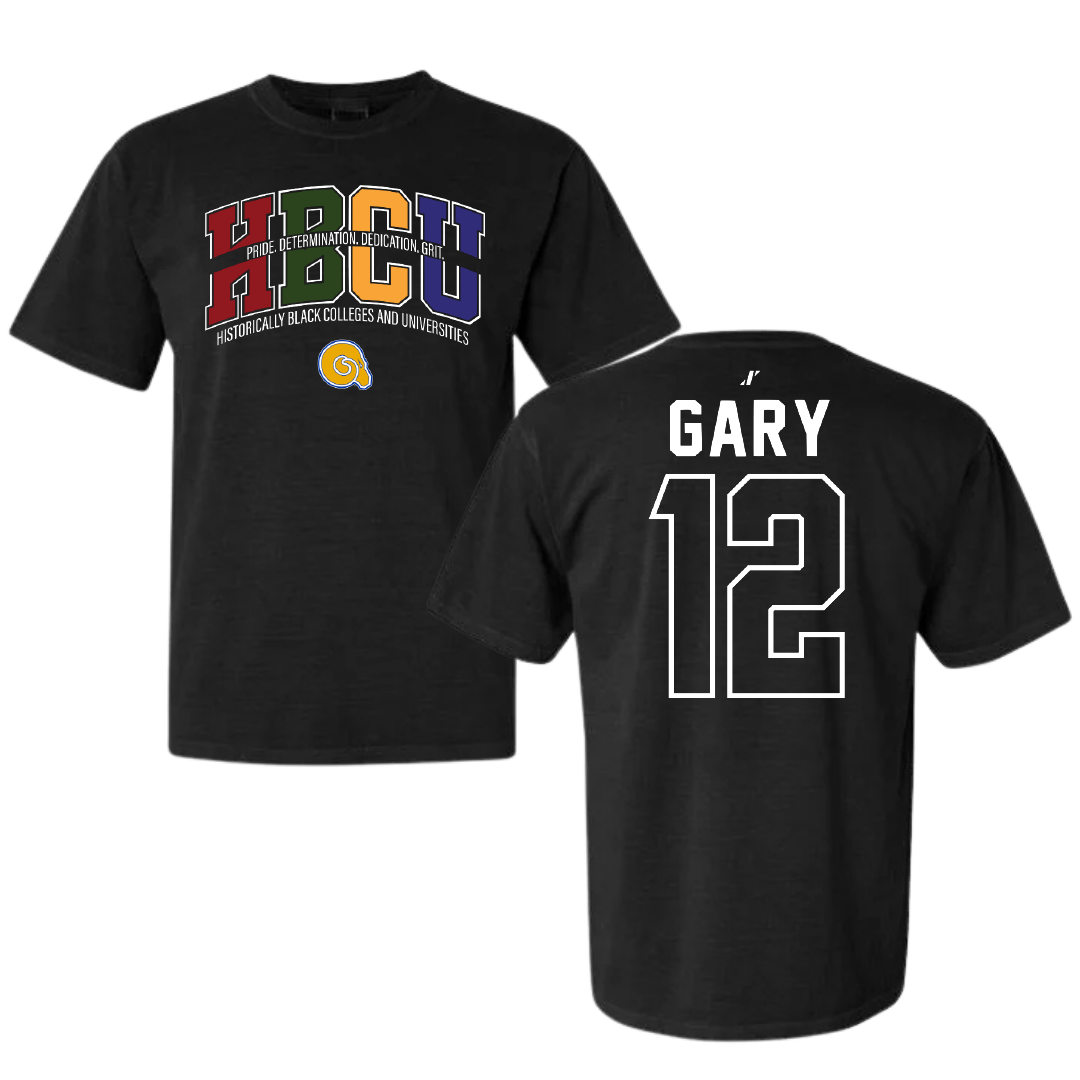 Albany State University Basketball Black HBCU Comfort Colors Tee - #12 Christian Gary