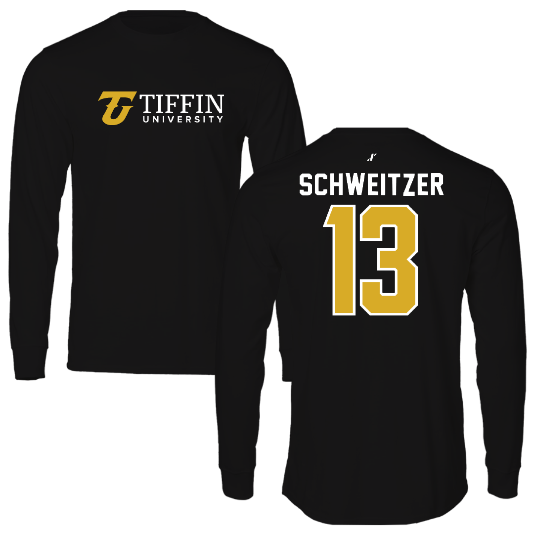Tiffin University Soccer Black Performance Long Sleeve - #13 Autumn Schweitzer