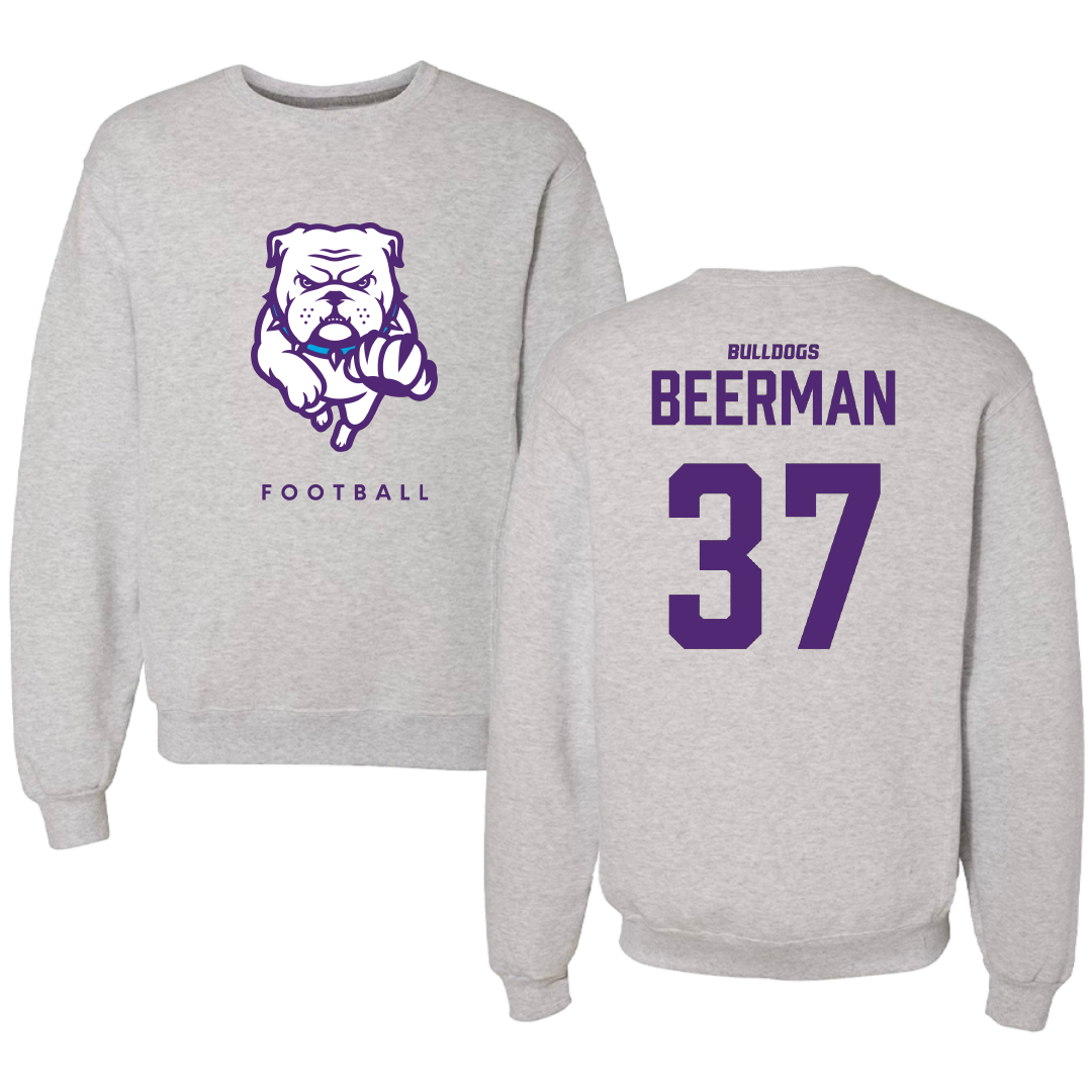 Truman State University Football Gray Crewneck - #37 Connor Beerman