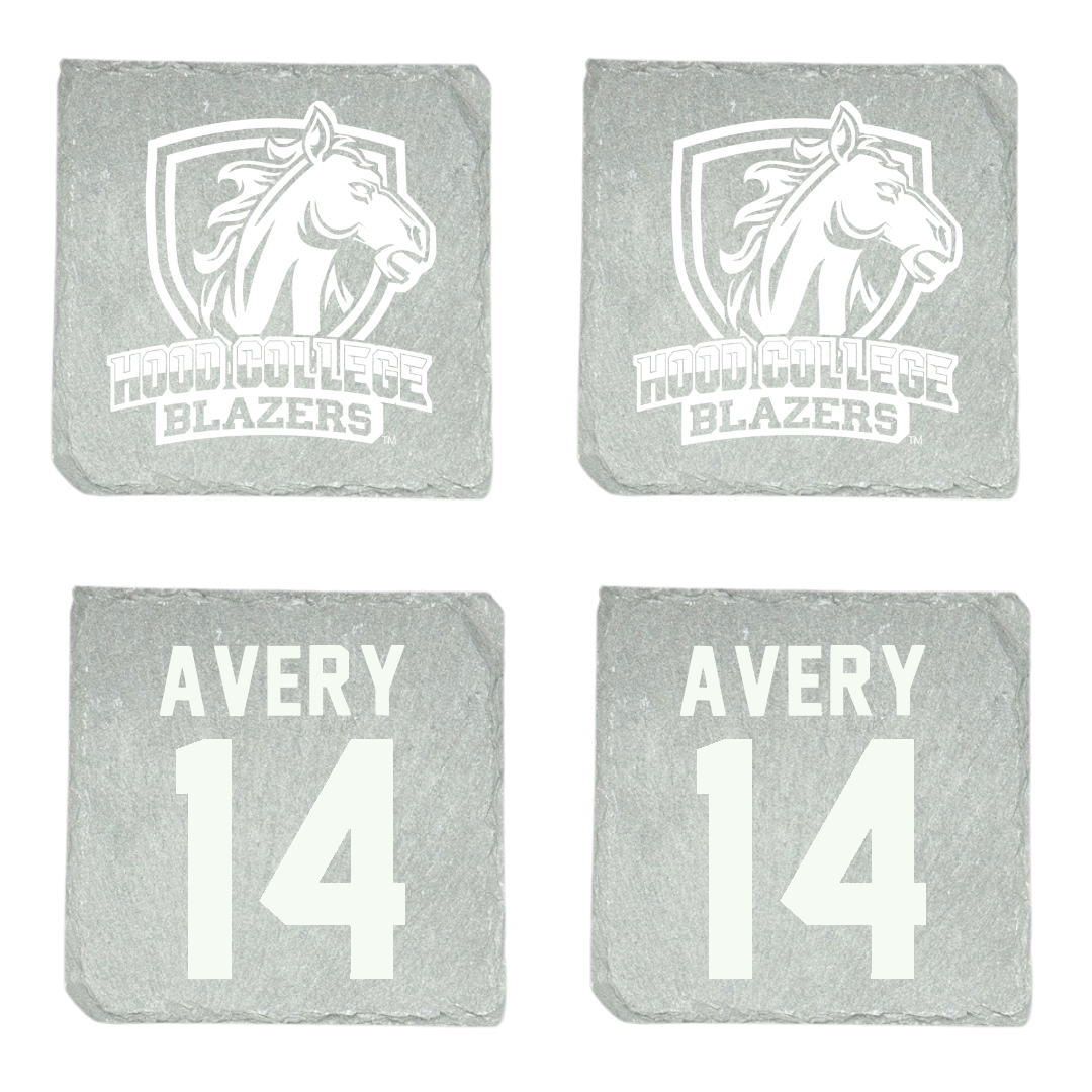 Hood College Field Hockey (W) Stone Coaster (4 Pack)  - #14 Hayden Avery