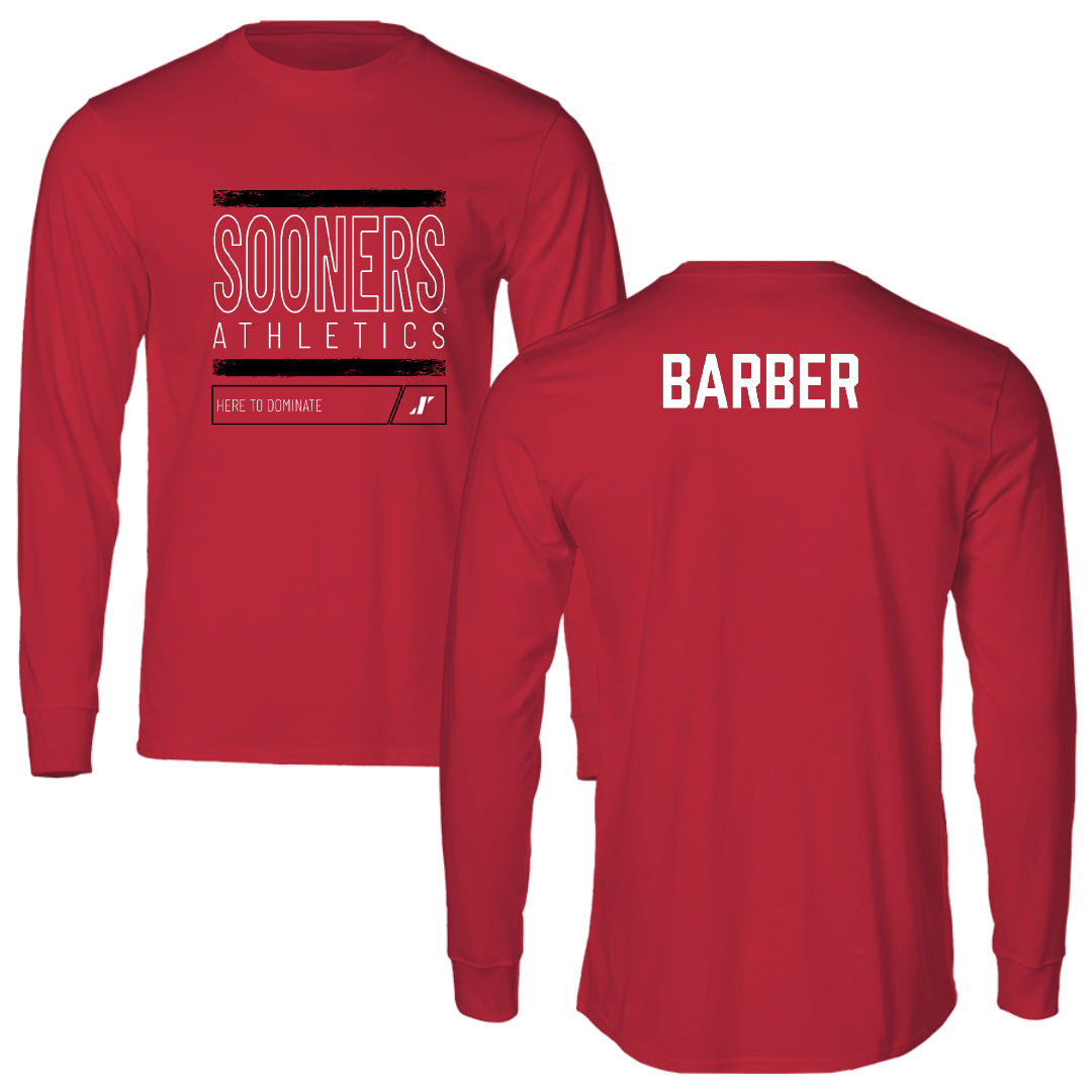 University of Oklahoma Golf Crimson Dominate Long Sleeve - Savannah Barber