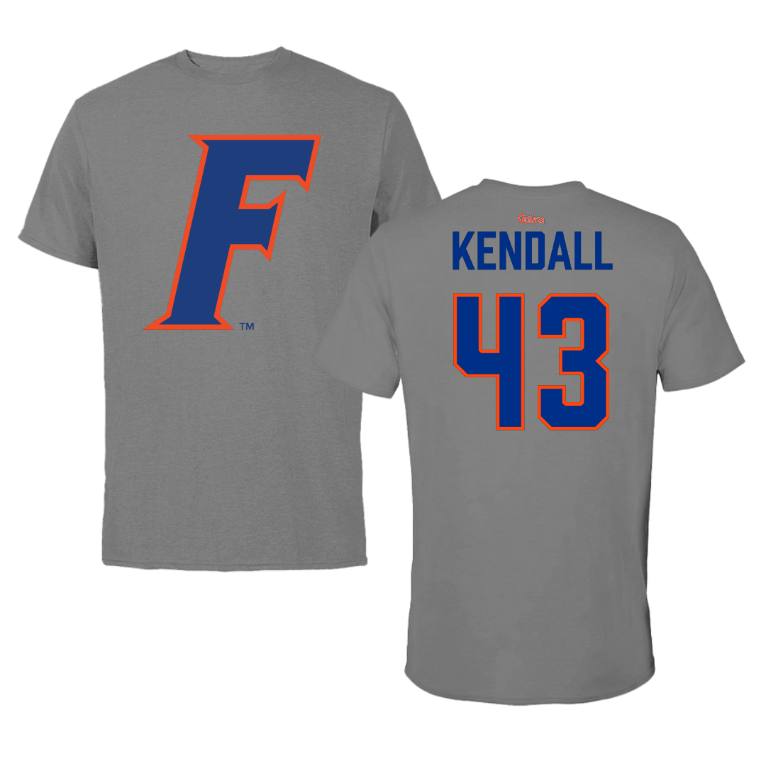 University of Florida Baseball Dark Gray Performance Tee - #43 Jacob Kendall