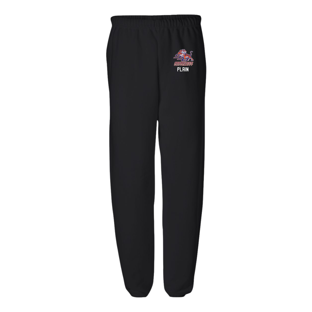 Savannah State University Basketball (M) Black Sweatpants - #2 Ayjay Plain
