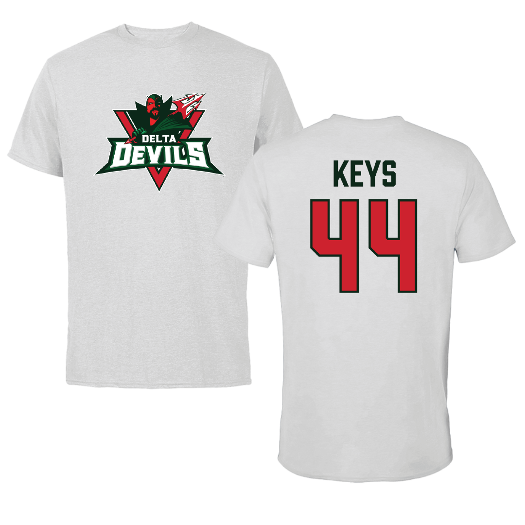 Mississippi Valley State University Football Light Gray Performance Tee - #44 Byron Keys