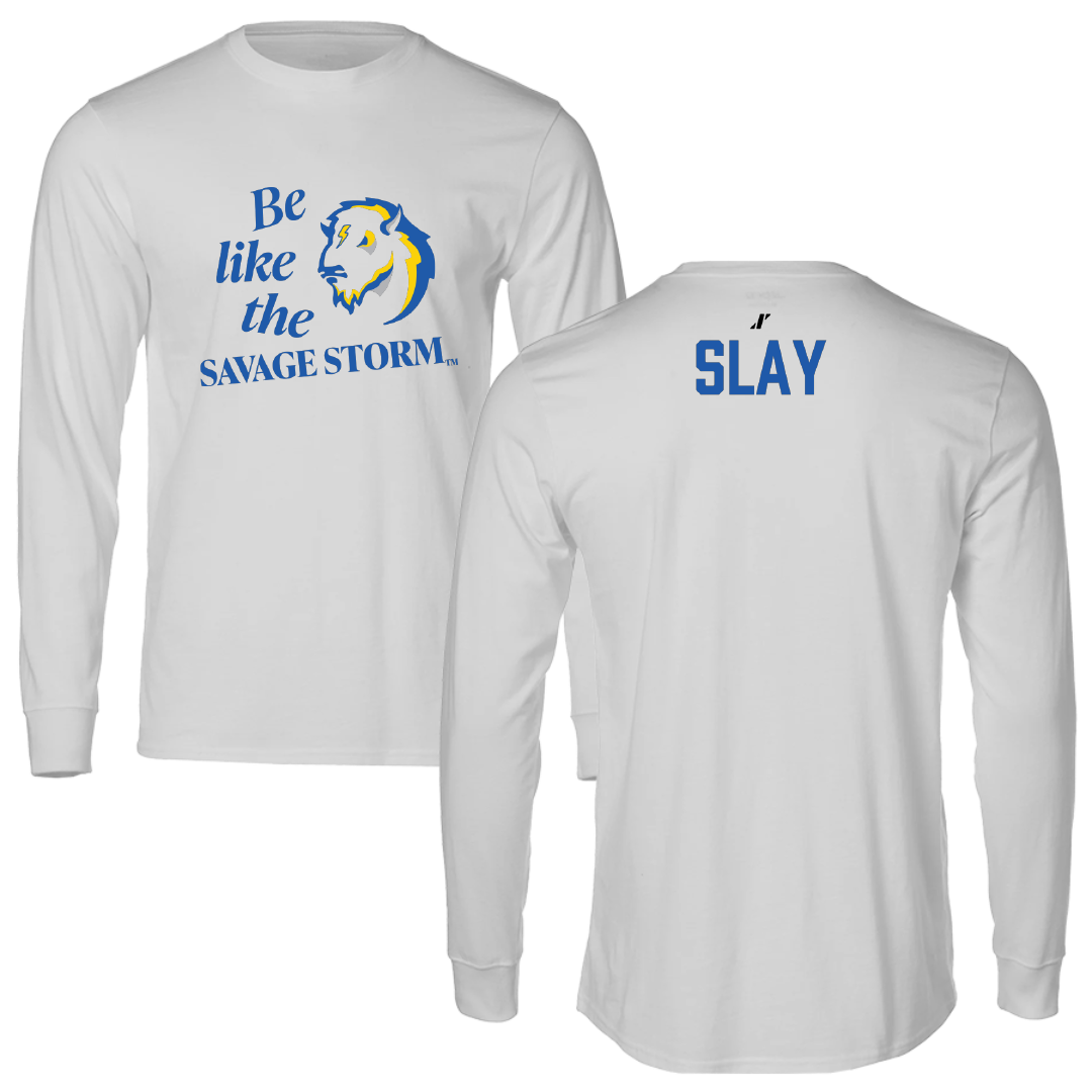 Southeastern Oklahoma State University TF and XC Light Gray Be Like Us Long Sleeve - A'Daria Slay