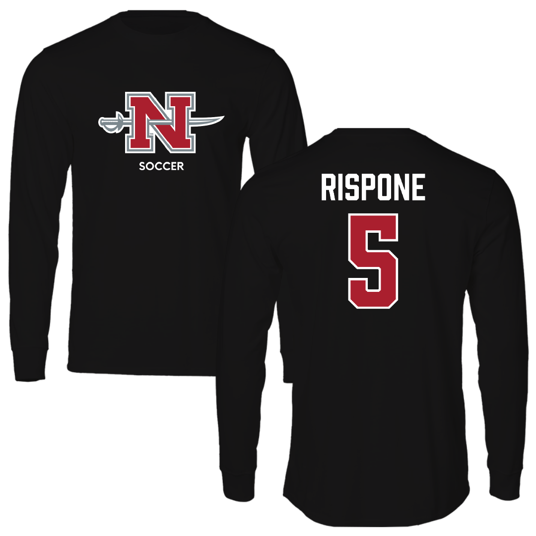 Nicholls State University Soccer (W) Black Mascot Performance Long Sleeve - #5 Angelina Rispone