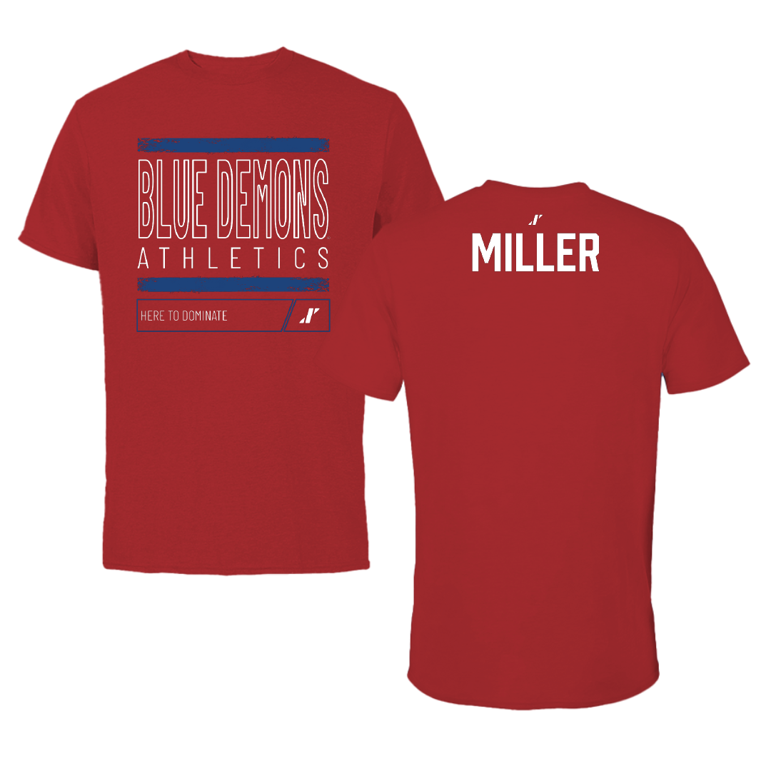 DePaul University TF and XC Red Dominate Performance Tee - Tania Miller