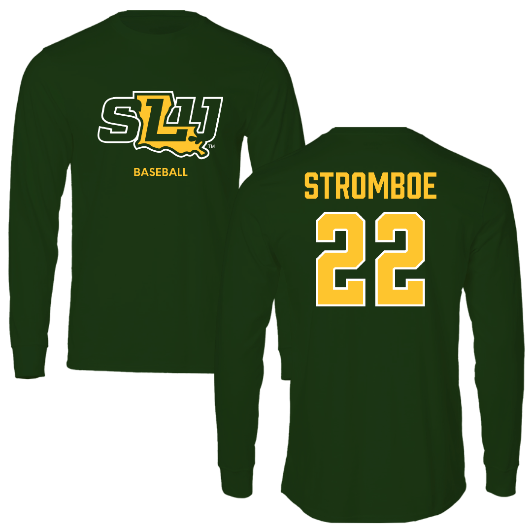 Southeastern Louisiana University Baseball Forest Green Performance Long Sleeve - #22 Cole Stromboe