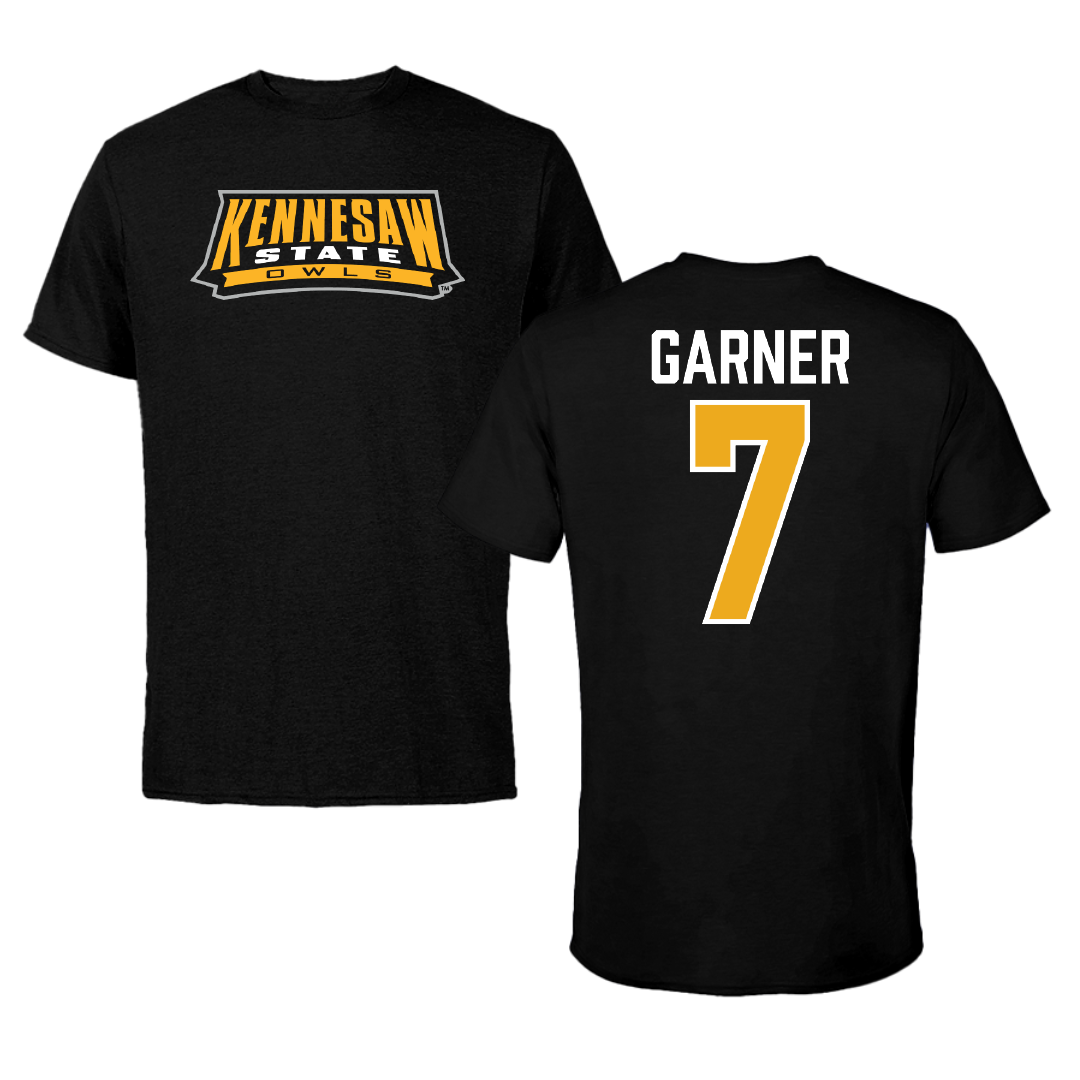 Kennesaw State University Volleyball Black Performance Tee - #7 Ava Garner