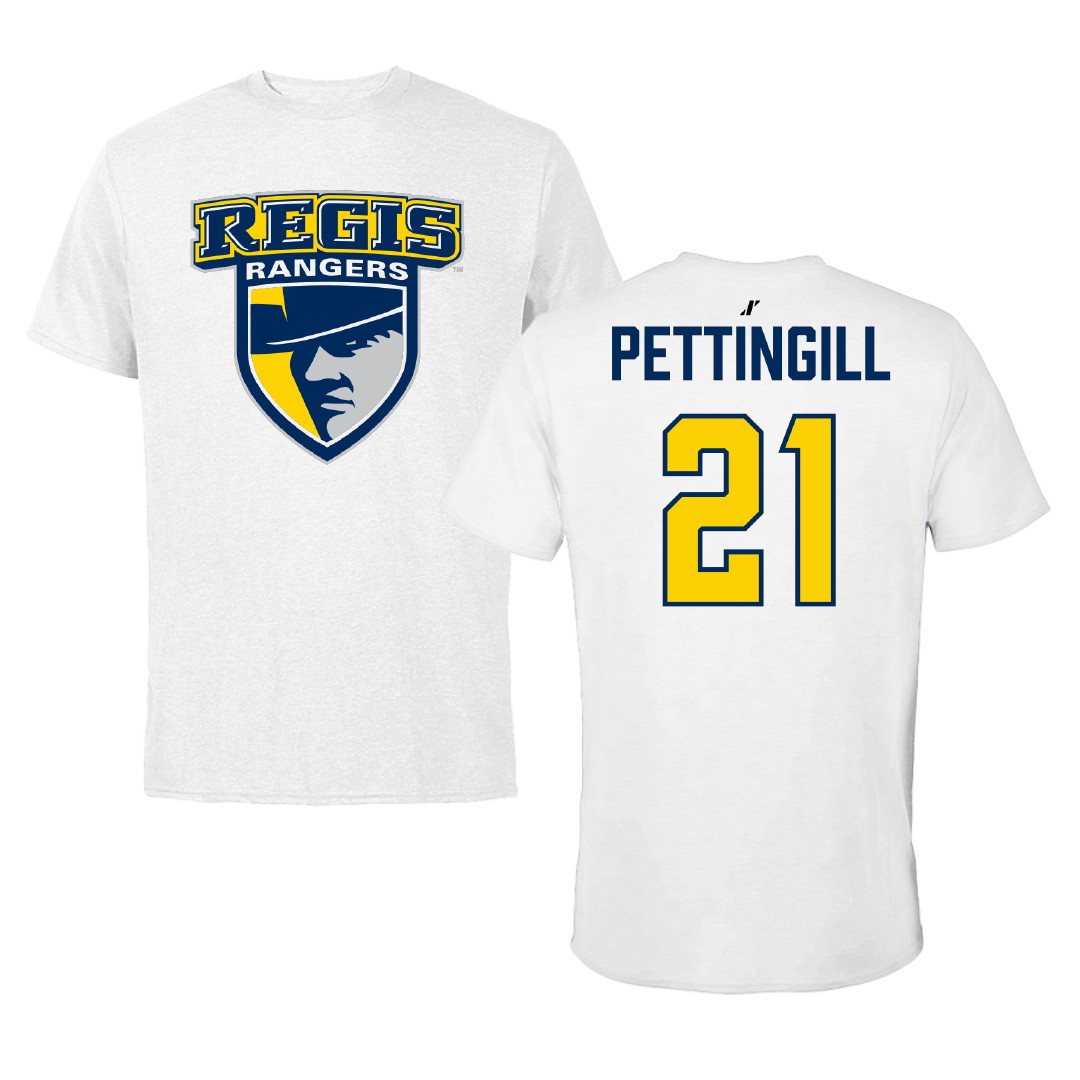 Regis University (Colorado) Baseball White Tee - #21 Mason Pettingill
