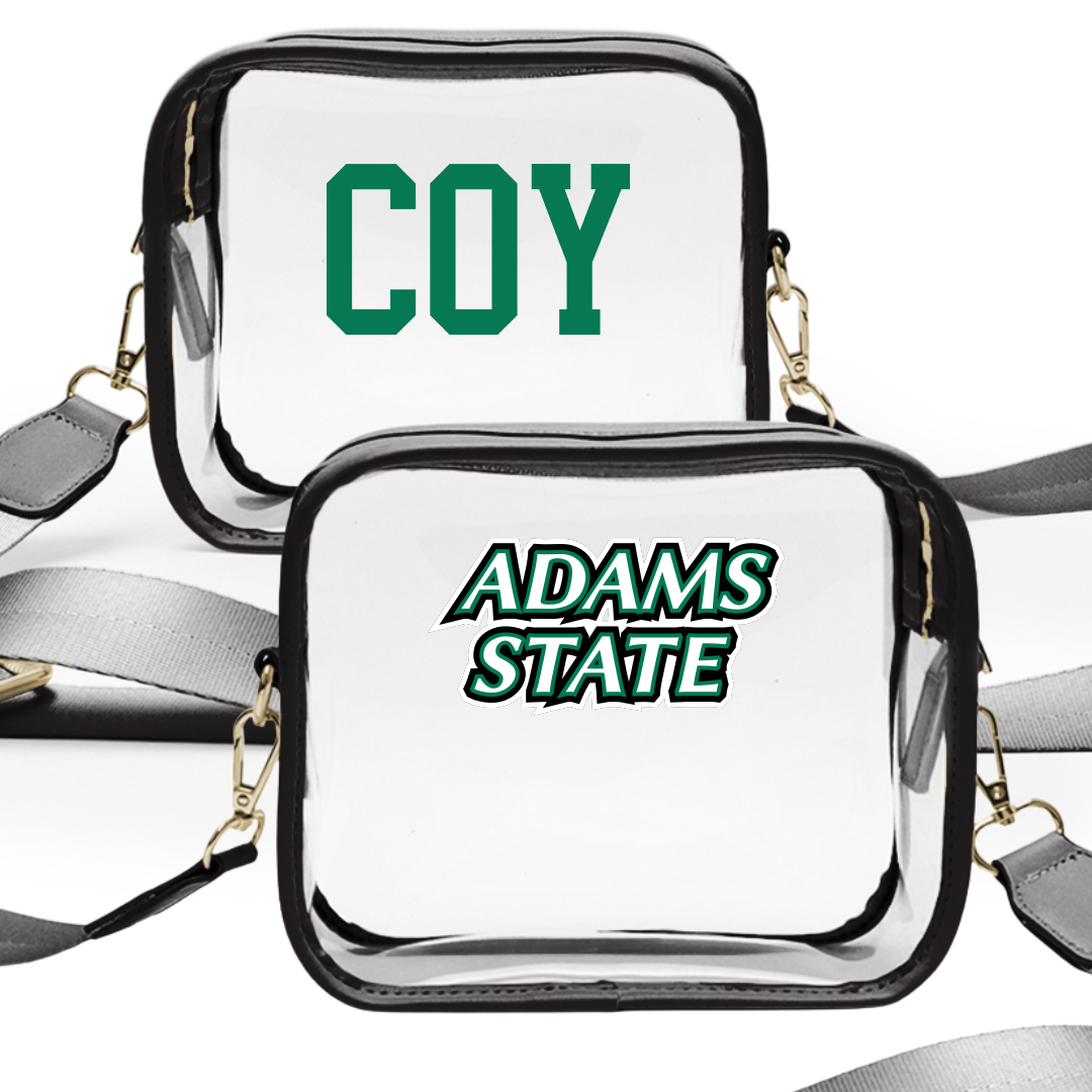 Adams State University Wrestling (M) Black Clear Stadium Bag - Greg Coy