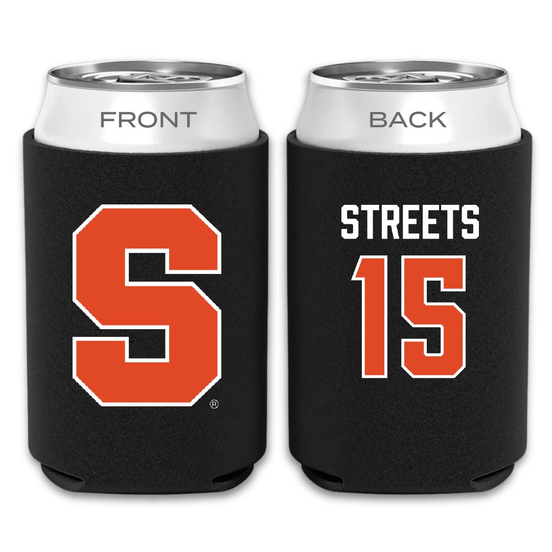 Syracuse University Soccer (W) Black Can Cooler - #15 Emery Streets