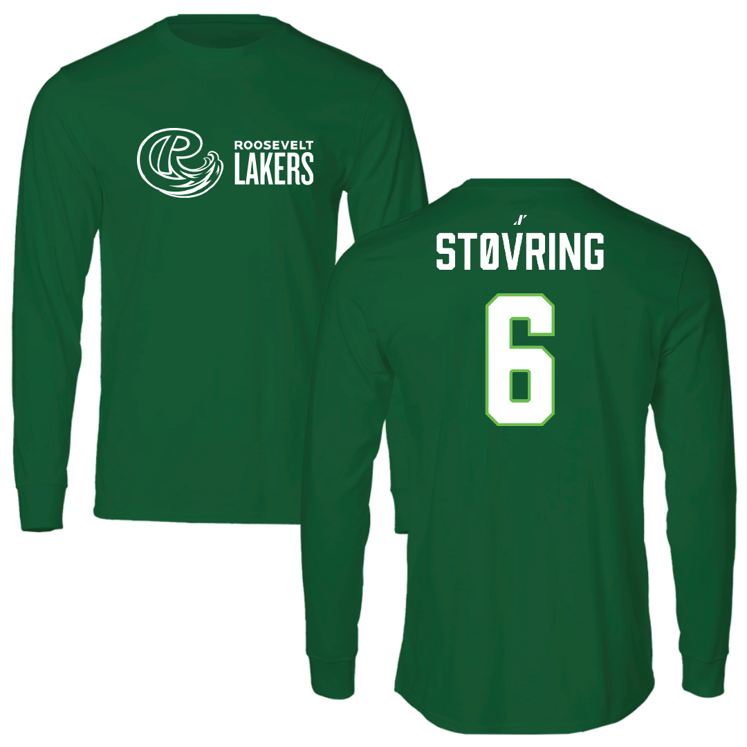 Roosevelt University Volleyball (M) Green Long Sleeve - #6 Jonathan Støvring