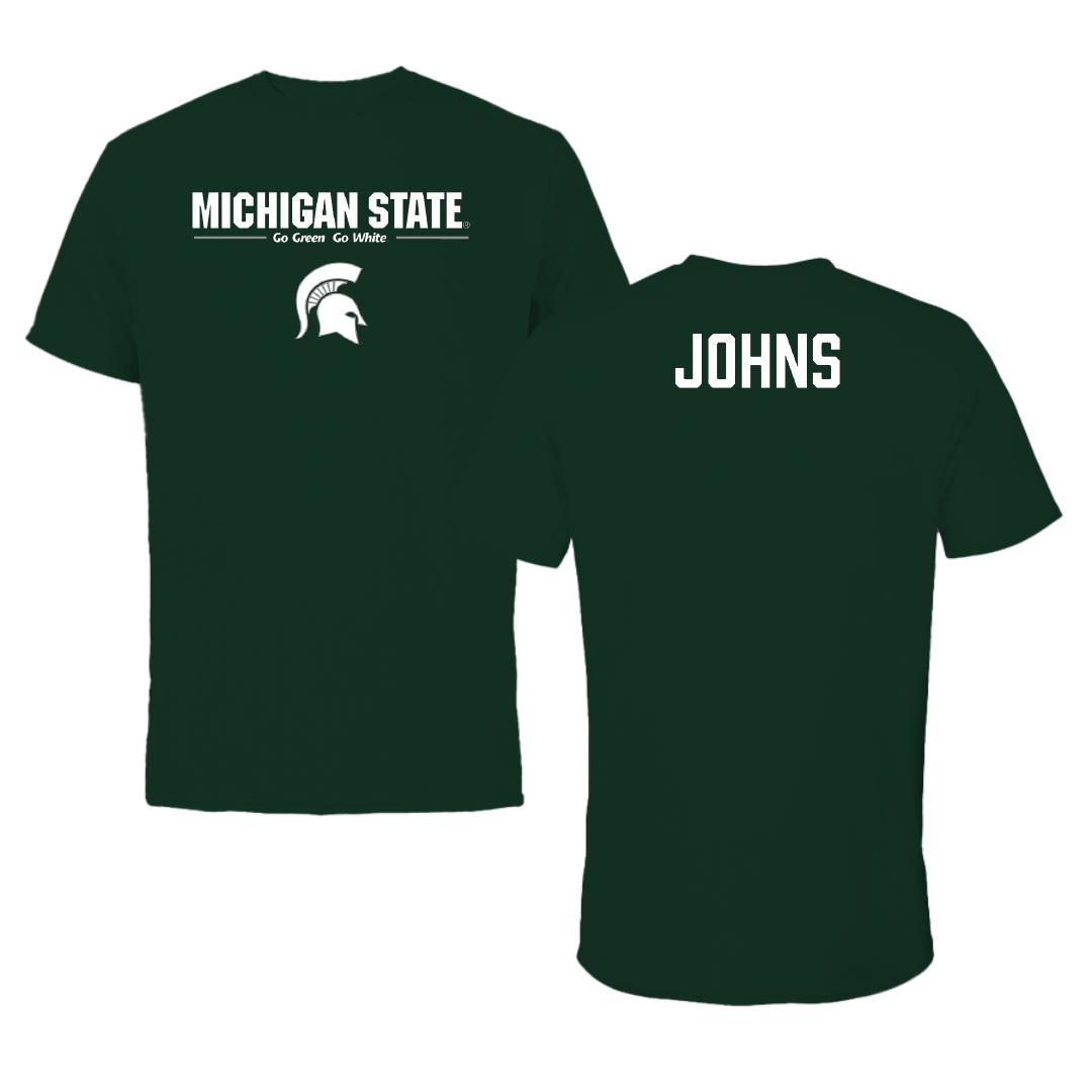 Michigan State University TF and XC Forest Green General Tee - Makenzie Johns