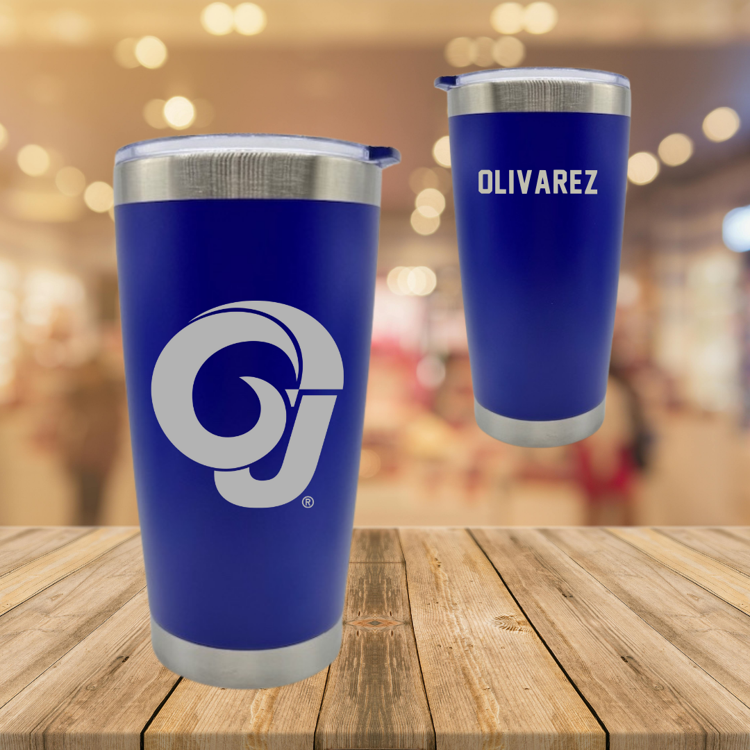 Angelo State University Golf Blue Stainless Steel Tumbler - Ella Olivarez