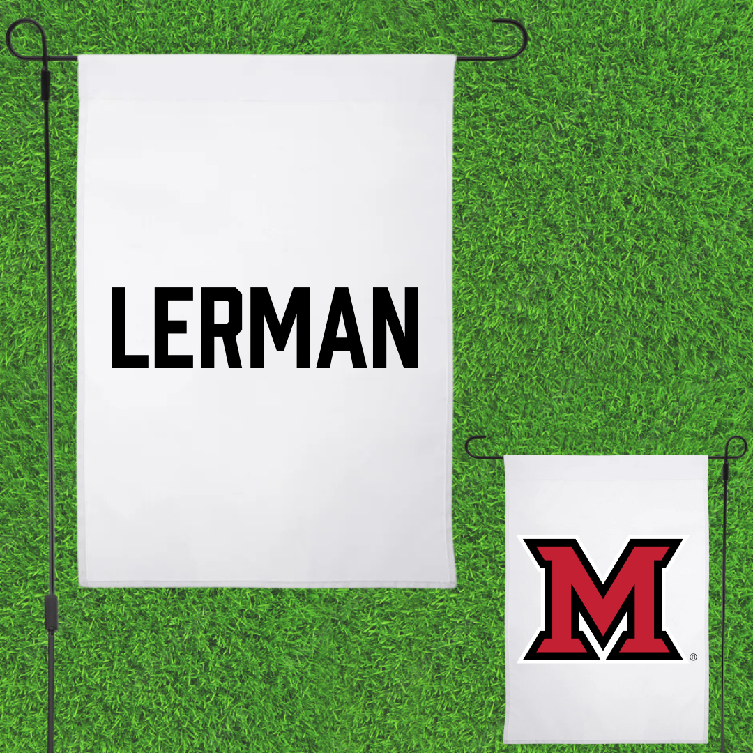 Miami University (Ohio) Synchronized Skating White Garden Flag - Lily Lerman