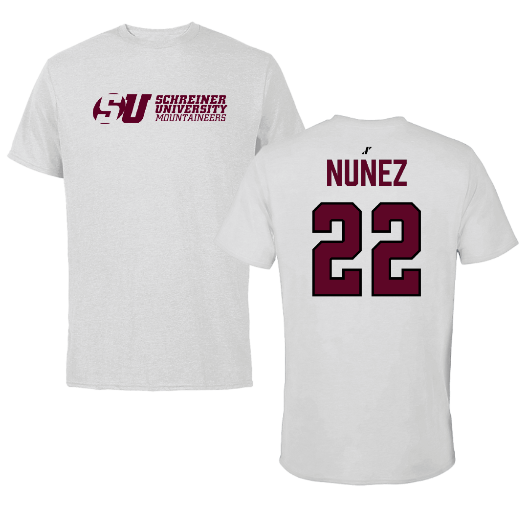Schreiner University Softball Light Gray Tee - #22 Romy Nunez