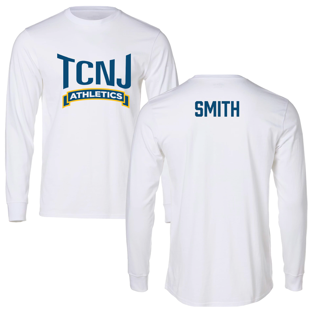 The College of New Jersey TF and XC White Long Sleeve - Tyler Smith