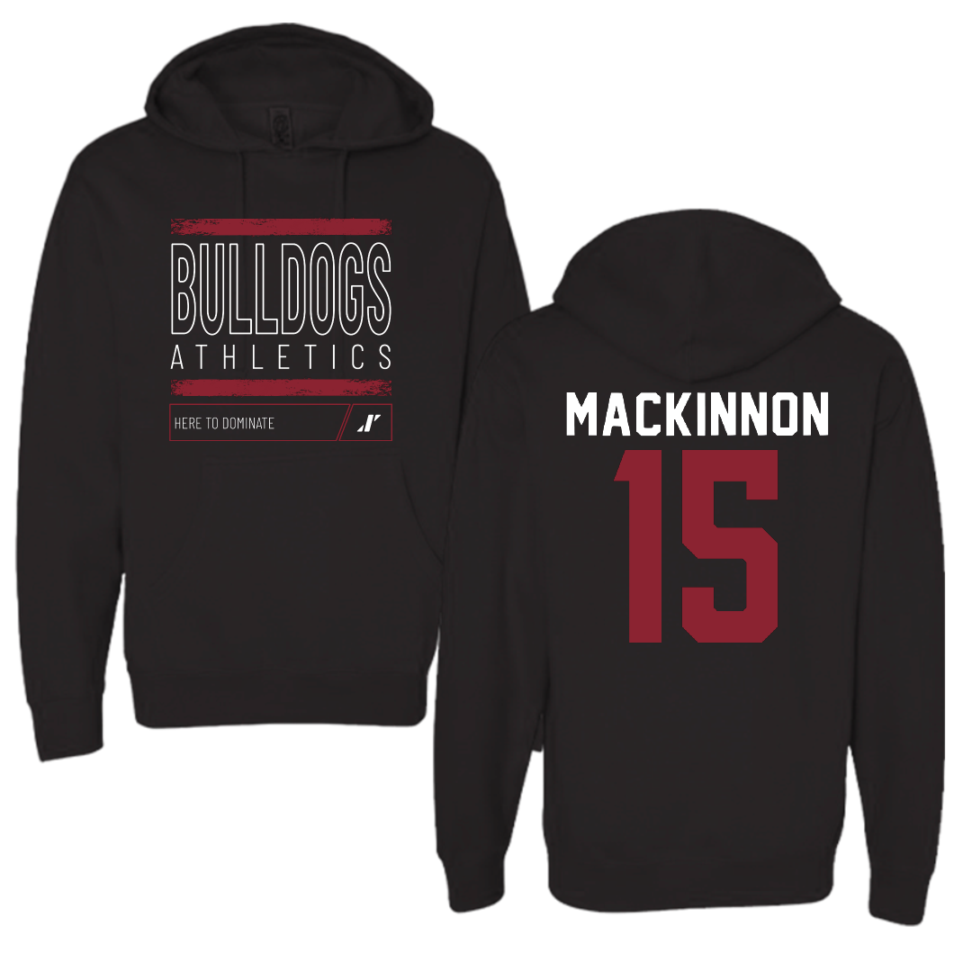 Dean College Volleyball Black Dominate Hoodie - #15 Olivia MacKinnon