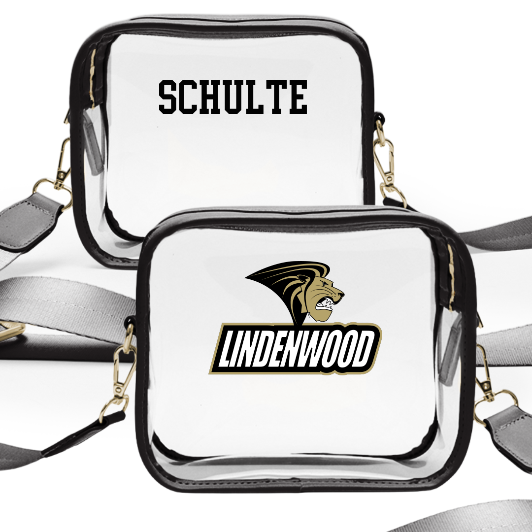 Lindenwood University Cheer Black Clear Stadium Bag - Ava Schulte
